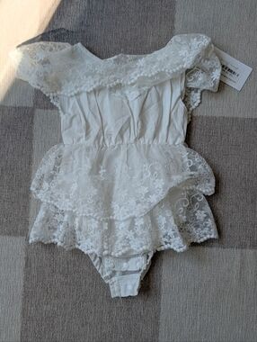 Reverie threads White Lace Onsie